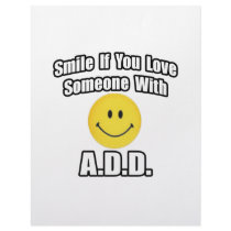Smile If You Love Someone With A.D.D letterhead by ADD_ADHD_Shirts Smile If You Love Someone With A.D.D letterhead