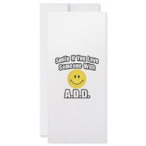 Smile If You Love Someone With A.D.D rack cards