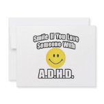 Smile If You Love Someone With A.D.H.D Custom Announcements