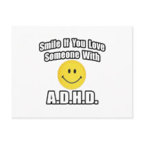 Smile If You Love Someone With A.D.H.D postcards by ADD_ADHD_Shirts Smile If You Love Someone With A.D.H.D postcards