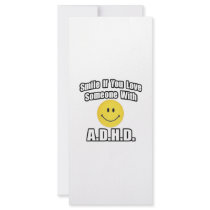 Smile If You Love Someone With A.D.H.D rack cards