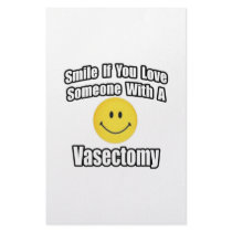 Smile If You Love Someone With A Vasectomy Stationery Paper