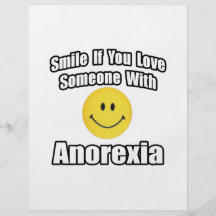 Smile If You Love Someone With Anorexia Full Color Flyer
