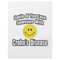 Smile If You Love Someone With Crohn's Disease Personalized Flyer