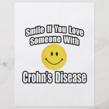 Smile If You Love Someone With Crohn's Disease Personalized Flyer