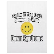 Smile If You Love Someone With Down Syndrome Customized Letterhead