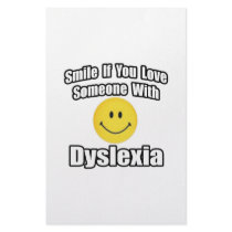 Smile If You Love Someone With Dyslexia stationery