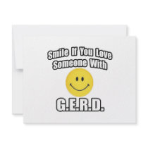 Smile If You Love Someone With G.E.R.D Custom Invite