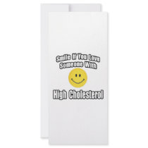 Smile If You Love Someone With High Cholesterol rack cards