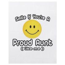 Smile If You're a Proud Aunt (Like Me) Custom Flyer