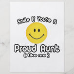 Smile If You're a Proud Aunt (Like Me) Custom Flyer