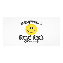 Smile If You're a Proud Aunt (Like Me) Photo Card Template