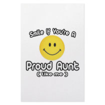 Smile If You're a Proud Aunt (Like Me) Stationery Paper