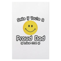 Smile If You're a Proud Dad (Like Me) stationery by Proud_Dad_Shirts Smile If You're a Proud Dad (Like Me) stationery