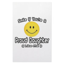 Smile If You're a Proud Daughter (Like Me) stationery by Daughter_Shirts Smile If You're a Proud Daughter (Like Me) stationery