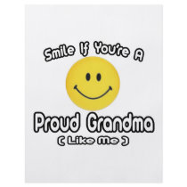 Smile If You're a Proud Grandma (Like Me) flyers by Proud_Grandma_Shirts Smile If You're a Proud Grandma (Like Me) flyers