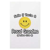 Smile If You're a Proud Grandma (Like Me) stationery by Proud_Grandma_Shirts Smile If You're a Proud Grandma (Like Me) stationery