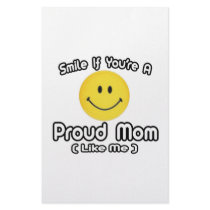 Smile If You're a Proud Mom (Like Me) stationery by Proud_Mom_Shirts Smile If You're a Proud Mom (Like Me) stationery