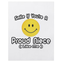 Smile If You're a Proud Niece (Like Me) flyers by Niece_Shirts Smile If You're a Proud Niece (Like Me) flyers