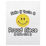 Smile If You're a Proud Niece (Like Me) Letterhead Design