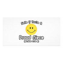 Smile If You're a Proud Niece (Like Me) photo cards by Niece_Shirts Smile If You're a Proud Niece (Like Me) photo cards