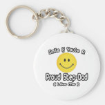 Smile If You're a Proud Step-Dad (Like Me) Keychains
