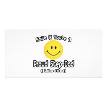 Smile If You're a Proud Step-Dad (Like Me) photo cards