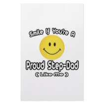 Smile If You're a Proud Step-Dad (Like Me) stationery by Step_Dad_Shirts Smile If You're a Proud Step-Dad (Like Me) stationery