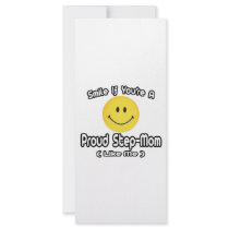 Smile If You're a Proud Step-Mom (Like Me) rack cards by Step_Mom_Shirts Smile If You're a Proud Step-Mom (Like Me) rack cards