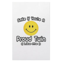 Smile If You're a Proud Twin (Like Me) stationery by Shirts_For_Twins Smile If You're a Proud Twin (Like Me) stationery