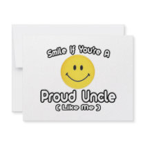 Smile If You're a Proud Uncle (Like Me) invitations