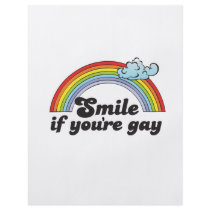 SMILE IF YOU'RE GAY FLYER DESIGN