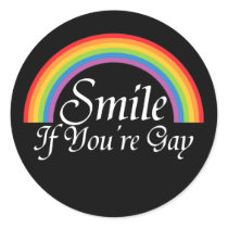 Smile if you're gay stickers