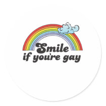 Smile if youre gay stickers
