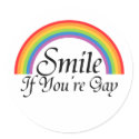 Smile if you're gay stickers by Neurotic_Designs Smile if you're gay stickers