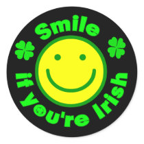 Smile if you're Irish /6 Stickers