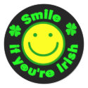 Smile if you're Irish /6 stickers by BambiW Smile if you're Irish /6 stickers
