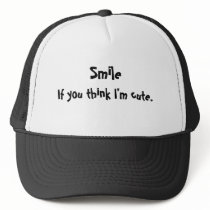 Smile, I'm cute hat by LulusLand Smile, I'm cute hat