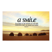 Smile Inspirational Poster Print