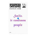 Smile It Confuses People postage by dollface766 Smile It Confuses People postage