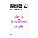 Smile It Confuses People stamps