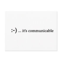 smile...it's communicable postcard by janicetrusky smile...it's communicable postcard