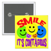 SMILE IT'S CONTAGIOUS PIN
