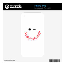 Smile It's Friday Skin For iPhone 4S
