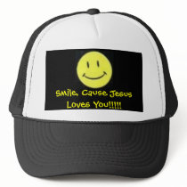 smile jesus loves you 1 hats by GolferDude24 smile jesus loves you 1 hats
