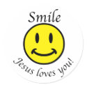 Smile, Jesus loves you stickers by bbdesignsco Smile, Jesus loves you stickers