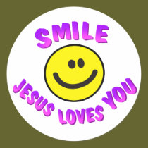 Smile, Jesus Loves You stickers