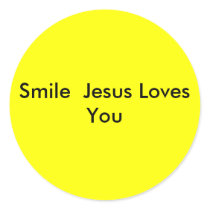 Smile  Jesus Loves You stickers