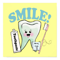 Smile Kawaii Tooth Art Posters