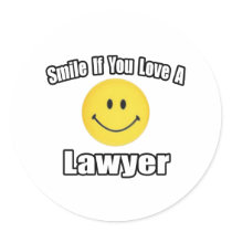 Smile...Love a Lawyer stickers